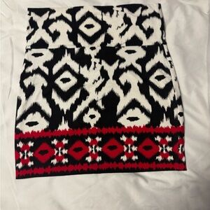 Wet Seal Black and White Mini Pencil Skirt